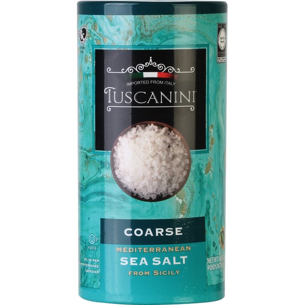 Tuscanini, Coarse Mediterranean Sea Salt, 16oz Tube, From Sicily Italy