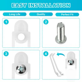 WR01X25070 Refrigerator Door Handle Mounting Stud (2 Pcs) Compatible with GE Fridge Freezer Handle Fastener Assembly AP7175647 WR01X39781