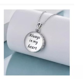 Fashion Jewelry CREMATION URN FAMILY DOG CAT PET pendant 22" 925 Sterling Silver plated Necklace