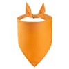 Petitebelle Single Color Pet Bandana (Orange, Large)