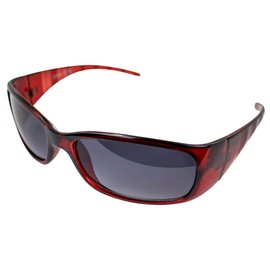 AlterImage Boardwalk Fashion Motorcycle Retro Sunglasses for Women Wraparound Red Frame w/Gradient Smoke Lenses