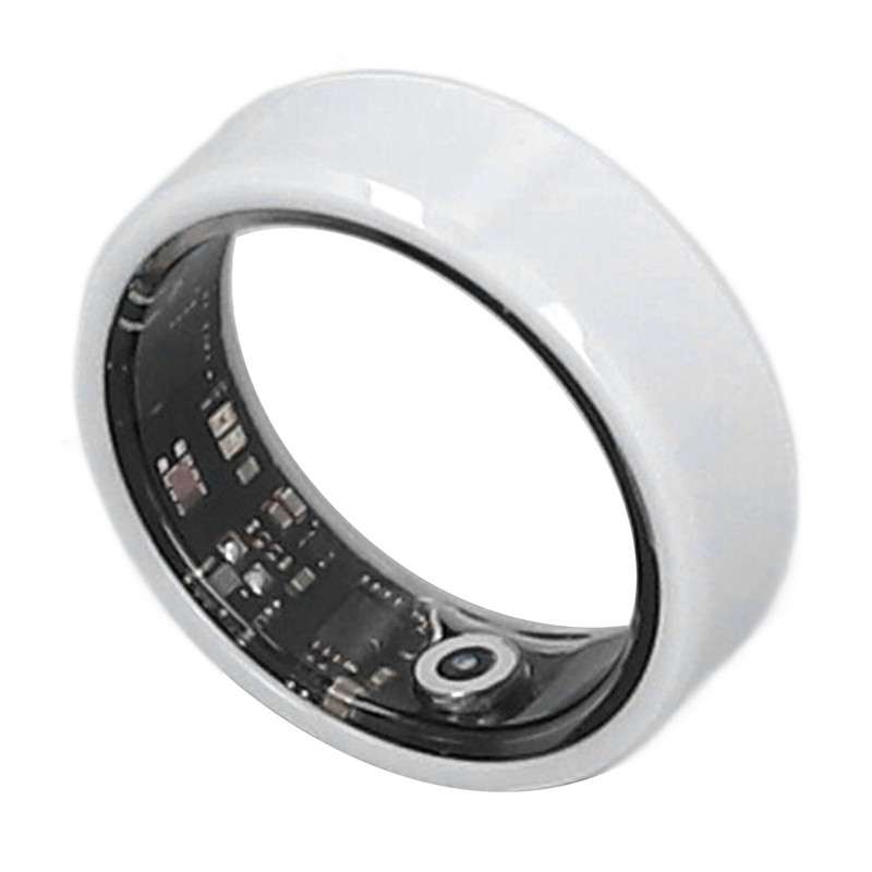 Smart Ring White IP68 Waterproof BT Pedometer Sleep Monitoring Rechargeable