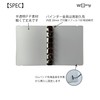 WBway Personal Organizer Set, Mini 6 Hole Size, Horizontal Rule,