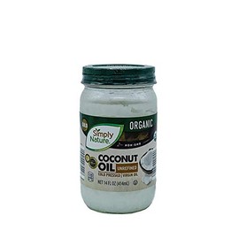 Simply Nature Organic Coconut Oil Unrefined, Cold Pressed, Virgin Oil 14 fl oz - PACK OF 3