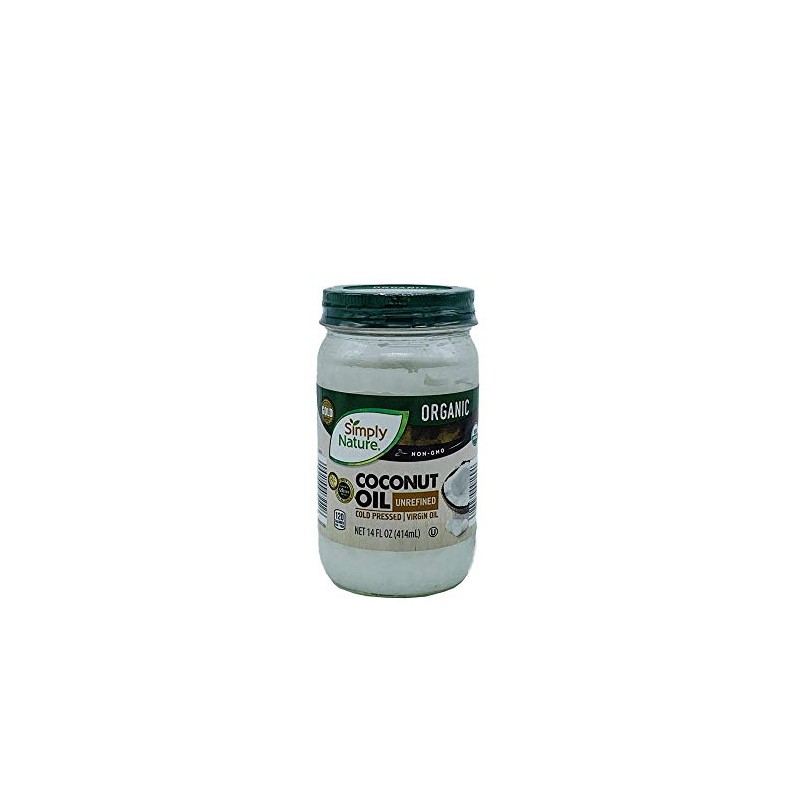 Simply Nature Organic Coconut Oil Unrefined, Cold Pressed, Virgin Oil