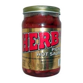 Herbs Herb's Pickled Hot Sausage 16oz