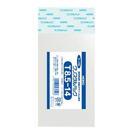 HEIKO OPP Bags Crystal Pack T-8.5-14 (with Tape) 100 Sheets/62-0994-59