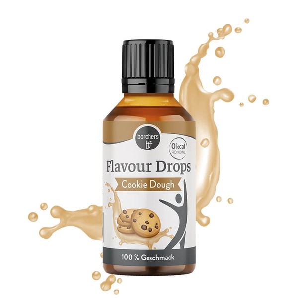 borchers Flavour Drops | Cookie Dough | 0 Calories | For Cooking and Baking | 30 ml