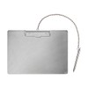 Nakakin SC-A4S-P Stainless Steel Binder with Horizontal Chain and Pen