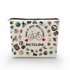 YULUENZE Bicycling Gifts Bicycling Makeup Bag Bicycle Makeup Organizer Bag