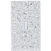 YNQIZKI Silver Shining Light Switch or Outlet Covers - Sparkling