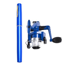 Pen Fishing Pole - Telescopic Fly Fishing Rod with Reel,39 Inch Pole, Portable Non-Slip Gear for Angler Saltwater Freshwater at Dock Lake Reservoir Pond River