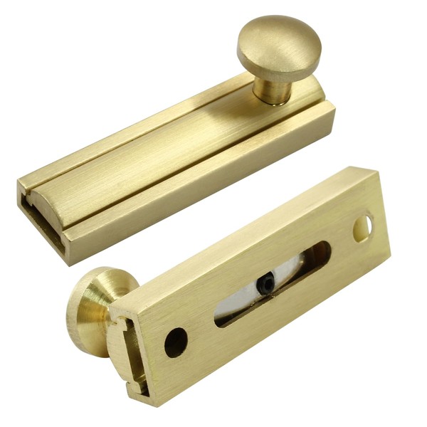 uvbws 1 Pcs Surface Bolt Latch 2 Inch Slide Latch