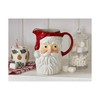 tag Vintage Santa Ceramic Beverage Pitcher - 64oz Christmas Server,