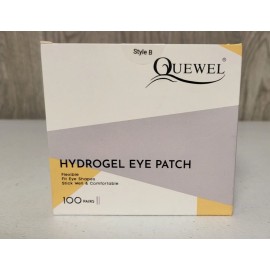 Quewel Hydrogel Eyepatch Eyepads Eyelash Extensions Style B 100 PAIRS Undereye