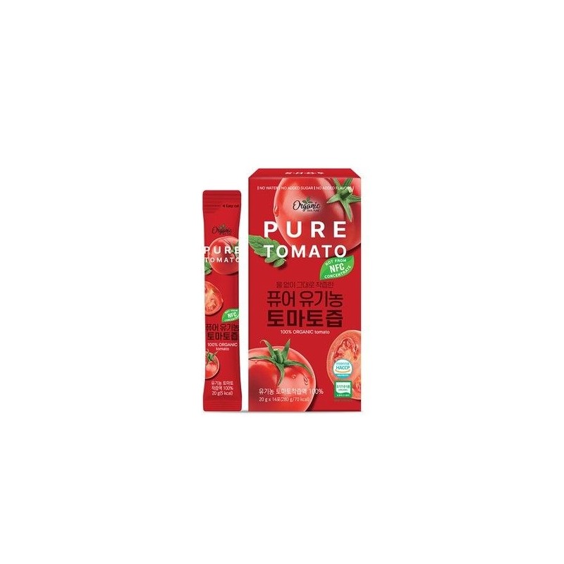 퓨어 유기농 토마토즙 20g 14포 x 1박스 없음