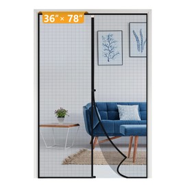 Yotache Magnetic Screen Door Fits Door Size 36 x 78, Screen Size 38" x 79" Reinforced Fiberglass Net Curtain with Magnets
