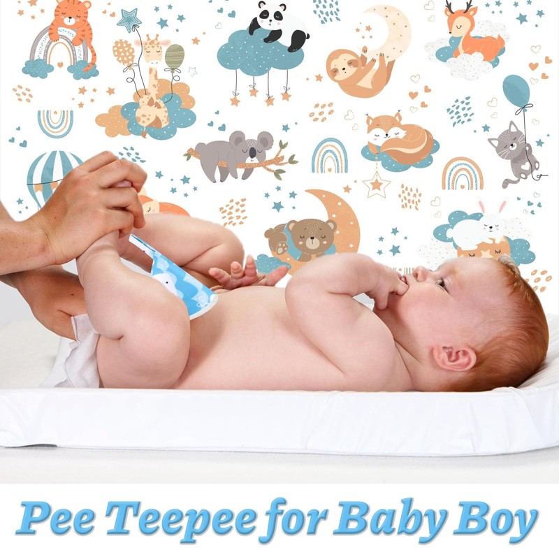 Pipi Teepee Baby Boy 12 Pieces Pee Teepee Baby Nappy