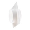 Steinberg14 White Ø 100mm / 4" Round Wall Flange, PVC