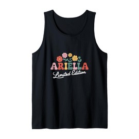 Ariella Limited Edition Flowers Custom Name Wife Grandma Tank Top