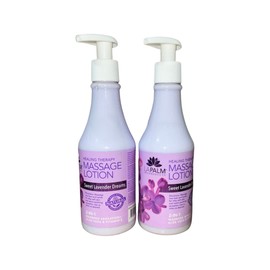 La Palm Healing Therapy Massage Lotion 8 fl oz. - Sweet Lavender Dreams (Pack of 2)