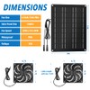 Hcirtnawi Solar Fan for Chicken Coop, 20W Solar Powered Fans