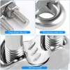 KAHEIGN 20Pcs Wire Rope Clips, Stainless Steel M5 Cable Clamp