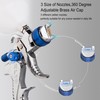 Throohills Professional HVLP Spray Gun, 1.3/1.5/1.8mm Nozzle HVLP High Atomization