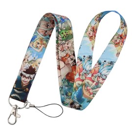 Doctor Dr Stone Senku Ishigami Manga Anime 17.7" Neck Lanyard Keychain Holder ID Badge Mobile Phone Pin Strap by Pinstant