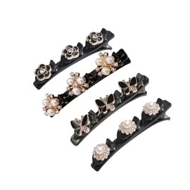 Braided Hair Clips for Woman, Hair Clips Hair Accessories for Women Hair Barrettes for Women and Girls Hair Barrettes Hair Accessories for Girls Christmas Gifts for kids Woman Girls (4 PCS)