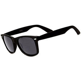 Retro Rewind Polarized Sunglasses (Black Matte, Polarized)