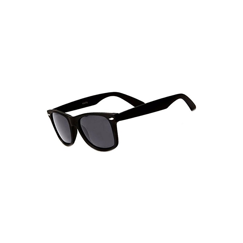 Retro Rewind Polarized Sunglasses (Black Matte, Polarized)
