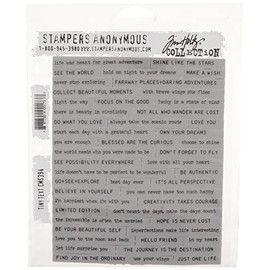 Tim Holtz - Stampers Anon CLING RBBR STAMP SET TINY TEXT, us:one size