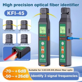 Komshine KFI-45 Fiber Identifier with OPM&10mw VFL Function -70~+6dBm Test Range