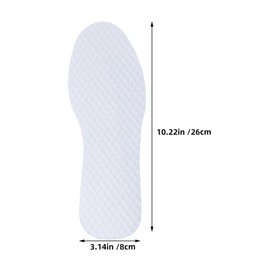 IWOWHERO 10 Pairs Sports Insoles for Shoes Breathable Pulp Inserts for Comfort Shock Absorption Moisture Wicking for Daily Wear and Athletic Activities