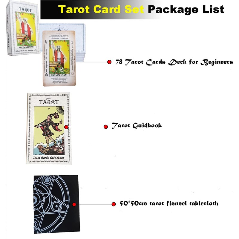 Tarot Cards Deck with Meanings On Them,Tarot Cards Deck for