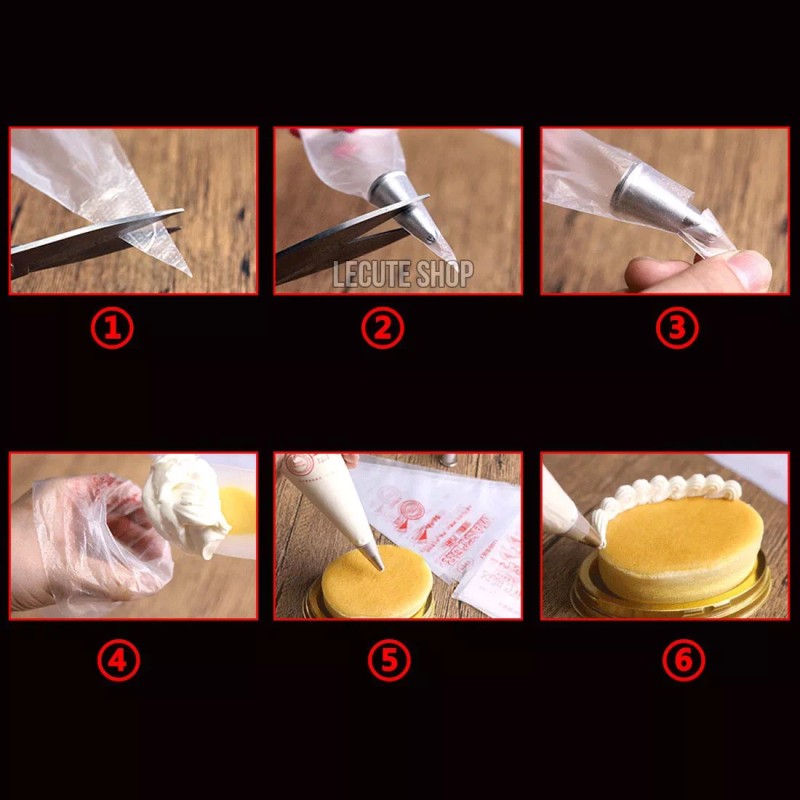 Master Paquete 100 Mangas Pastelera Desechable Grande 35 Cm Pastel