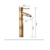 Retro Bronze Bathroom Sink Mixer Tap Hot Cold Water Single
