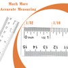 Plastic Rulers, 6 Inch Ruler, Clear Measuring Tool for Student