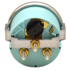 Teleflex Marine Boat Oil Pressure Gauge 69674F | 2 Inch Silver White