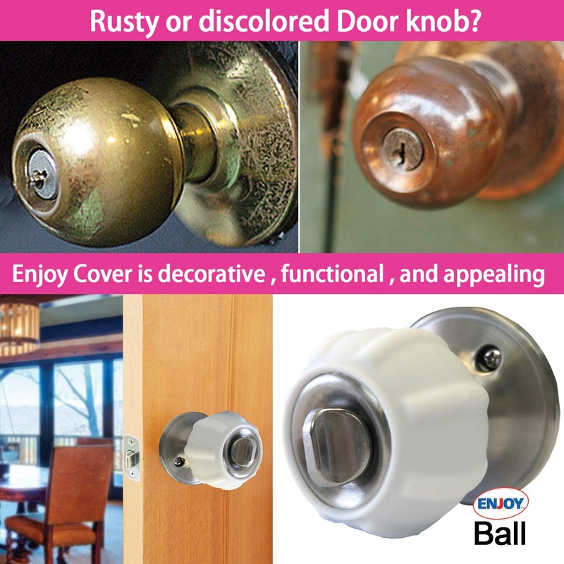 Enjoy Cover - 2 Pack Door Knob Cover Grips Non
