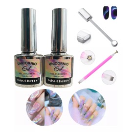 Miss Cherry 2 Top Efecto Ojo De Gato Unicornio Miss Cherry Más 2 Imanes