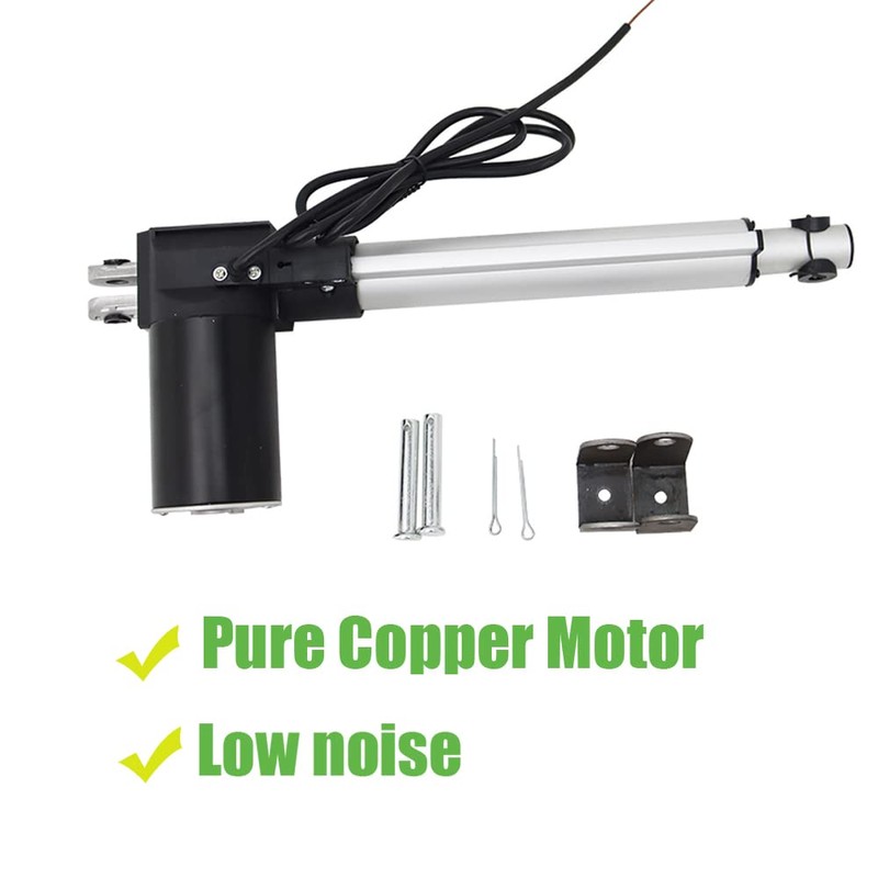 INTBUYING Electric Linear Actuator Motor 8inch(200mm) Stroke 12V DC,1320LBS(6000N) with