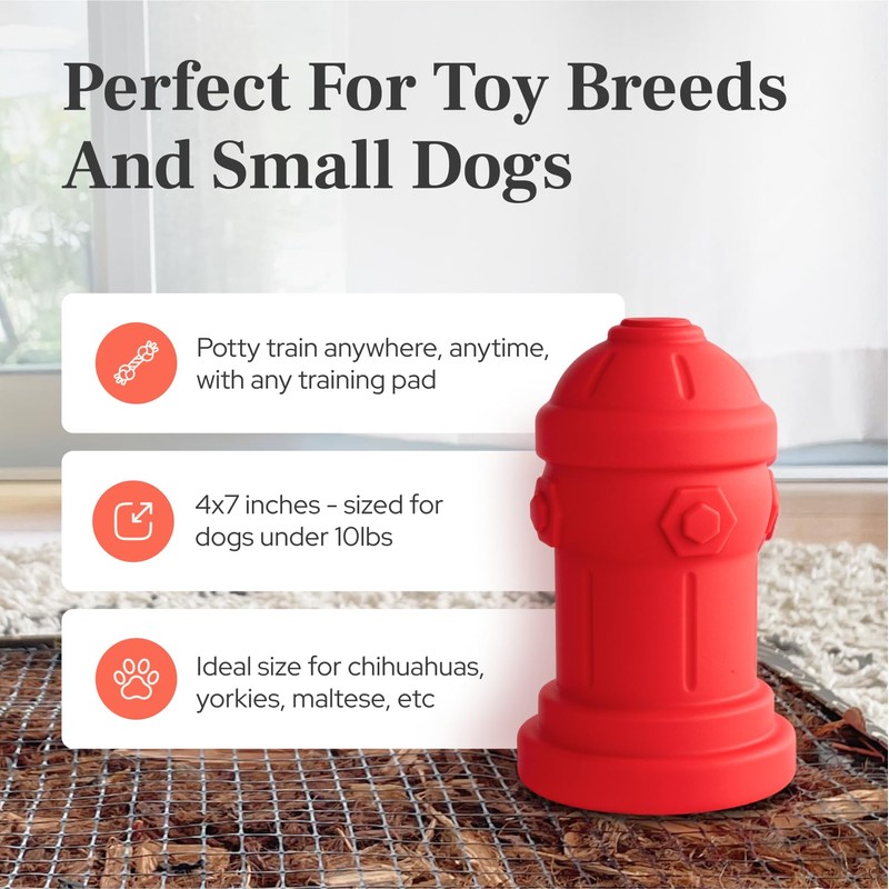 Small Dog Fire Hydrant 4x7 Silicone Soft Potty Training Aid