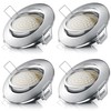 Brandson - 4x LED Ceiling Spotlight Dimmable and Swivelling -