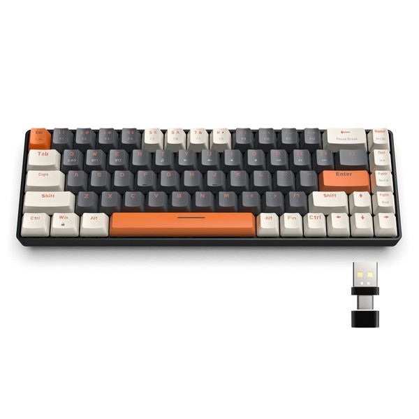 Magic-Refiner 60% Wireless Mechanical Keyboard, Bluetooth 5.0/2.4GHz with Dual Mode