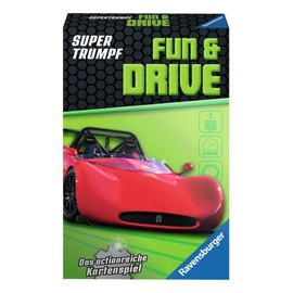 Ravensburger Children's Card Games 20699 - Card Game, Super Trump Fun and Drive, Quartet and Trump Game for Technology Fans from 7 Years