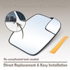 VAINELY AC2Z17K707A Passenger Side Heated Mirror Assembly with Plastic Backing