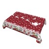 Aiojool Gnome Truck Christmas Tablecloth 57x42 Inches Rectangular Christmas Red