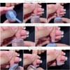 Sello de silicona transparente con raspador, cuerpo transparente visible, no